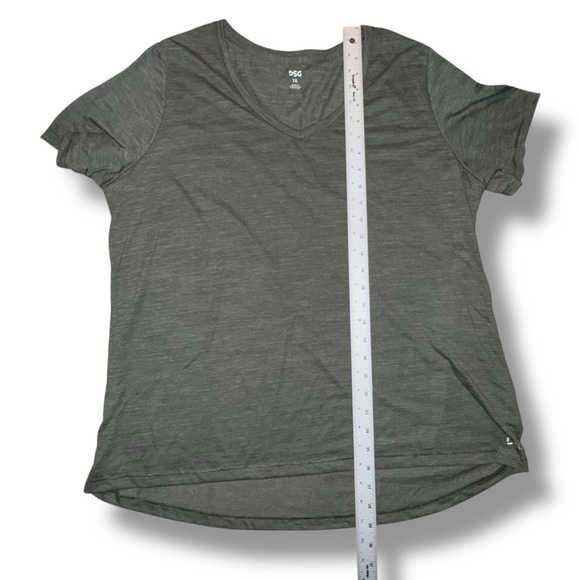 DSG Women's Core Cotton Jersey V-Neck T-Shirt 1X Forest - Picture 10 of 13